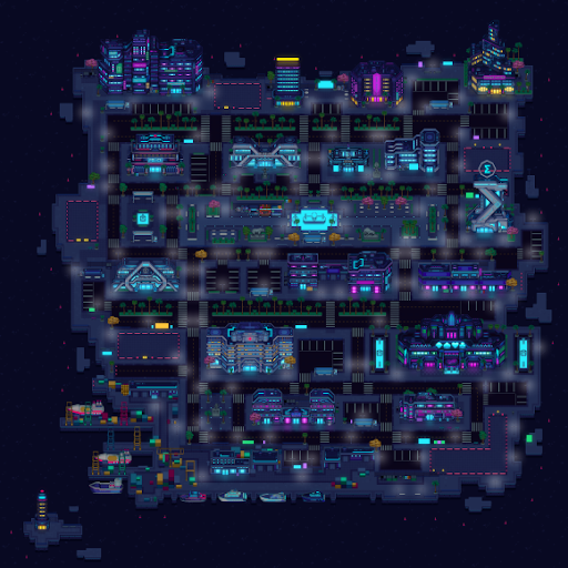 Map of the cybercity